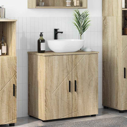 Badezimmer Schrank Sonoma-Eiche 61 x 35 x 64 cm Holzwerkstoff