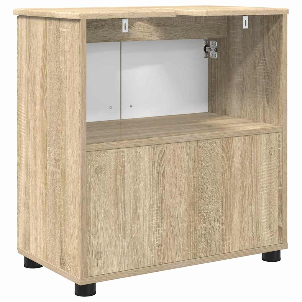 Badezimmer Schrank Sonoma-Eiche 61 x 35 x 64 cm Holzwerkstoff
