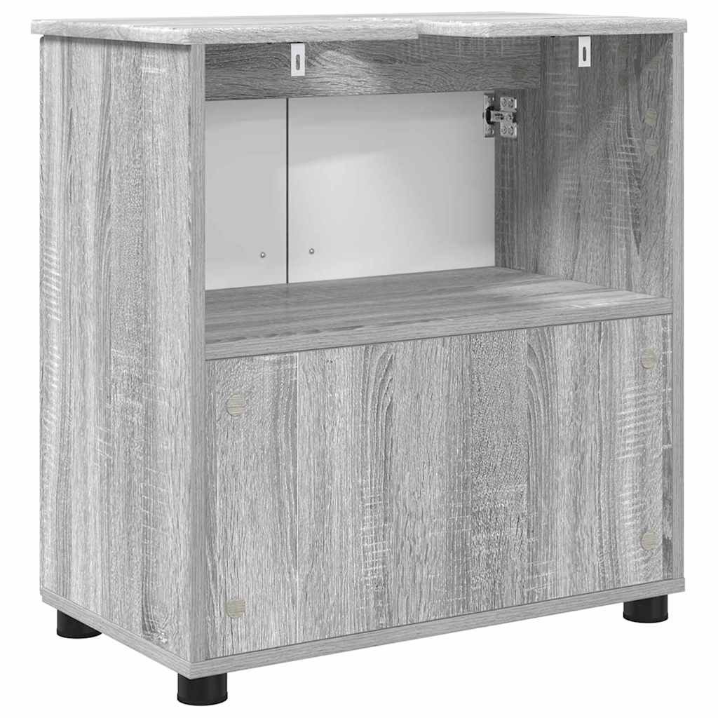 Badezimmer Schrank Grau Sonoma 61 x 35 x 64 cm Holzwerkstoff
