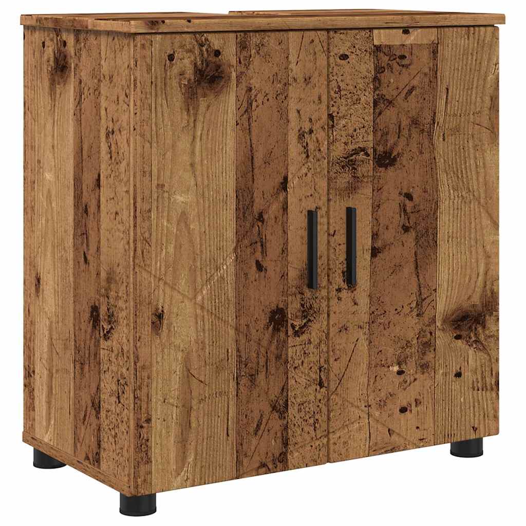 Badezimmer Schrank Altholz 61 x 35 x 64 cm Holzwerkstoff