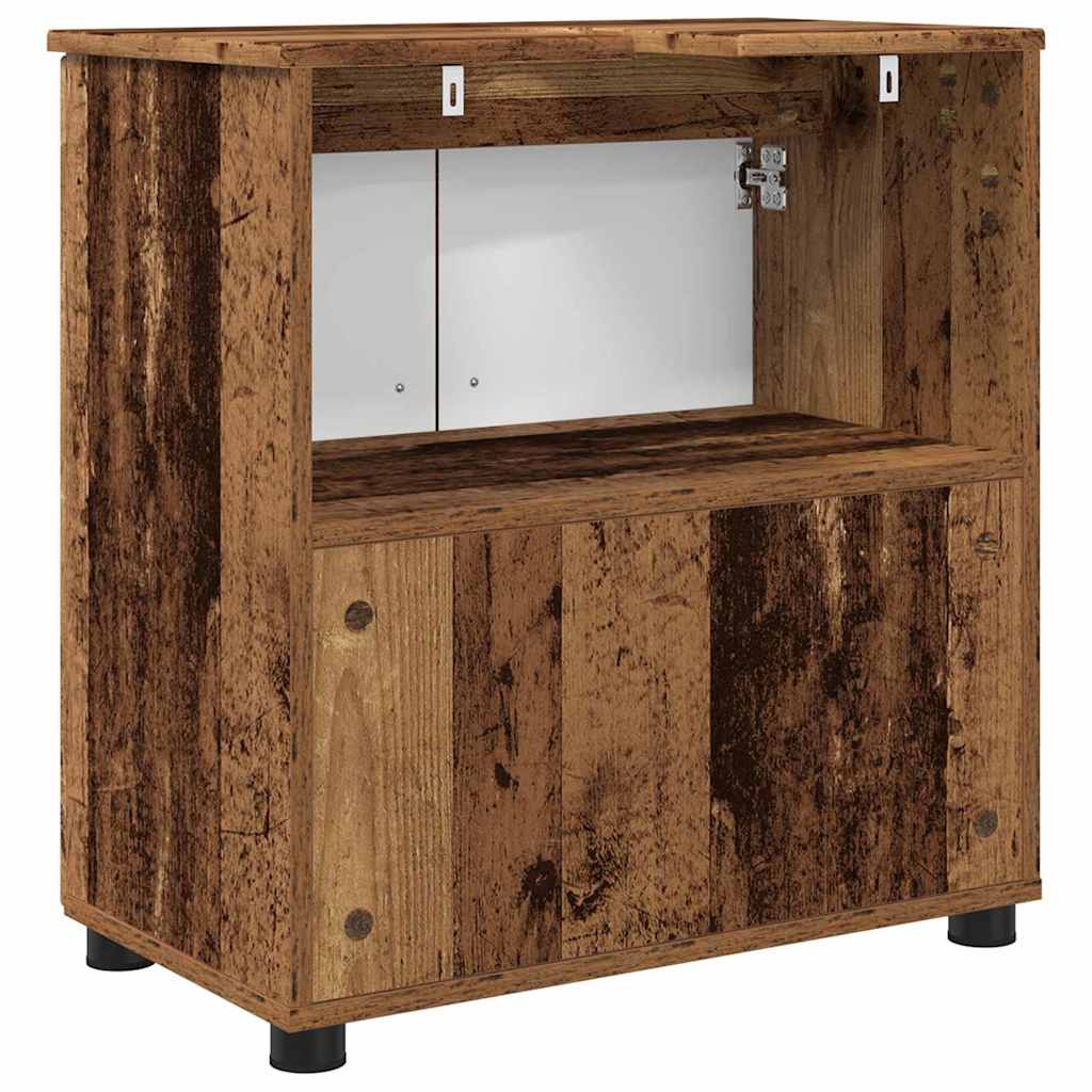 Badezimmer Schrank Altholz 61 x 35 x 64 cm Holzwerkstoff
