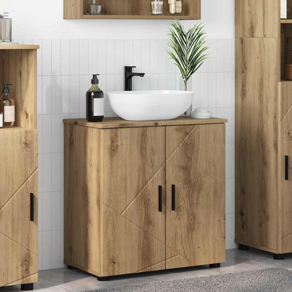 Badezimmer Schrank Artisan-Eiche 61 x 35 x 64 cm Holzwerkstoff
