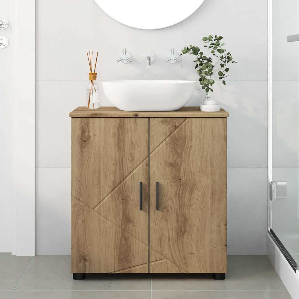 Badezimmer Schrank Artisan-Eiche 61 x 35 x 64 cm Holzwerkstoff