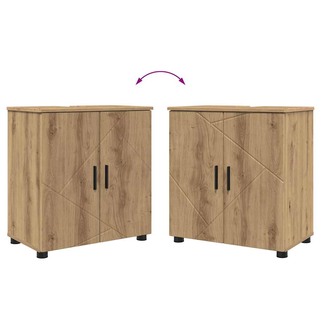 Badezimmer Schrank Artisan-Eiche 61 x 35 x 64 cm Holzwerkstoff