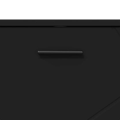 Badezimmer Schrank Schwarz 76,5 x 35 x 64 cm Holzwerkstoff