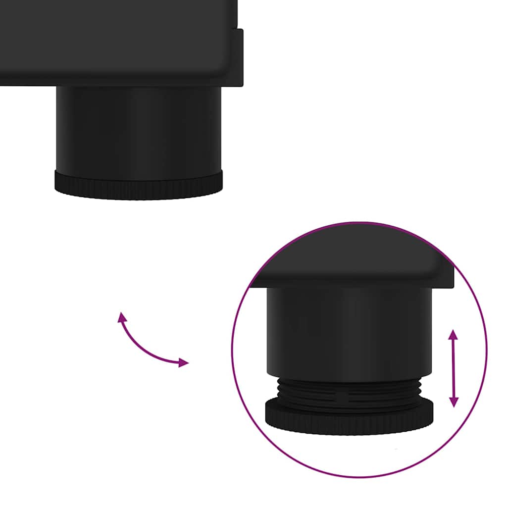 Badezimmer Schrank Schwarz 76,5 x 35 x 64 cm Holzwerkstoff