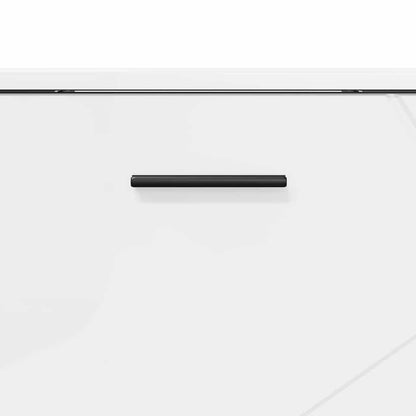 Badezimmer Schrank Hochglanz-Weiß 76,5 x 35 x 64 cm