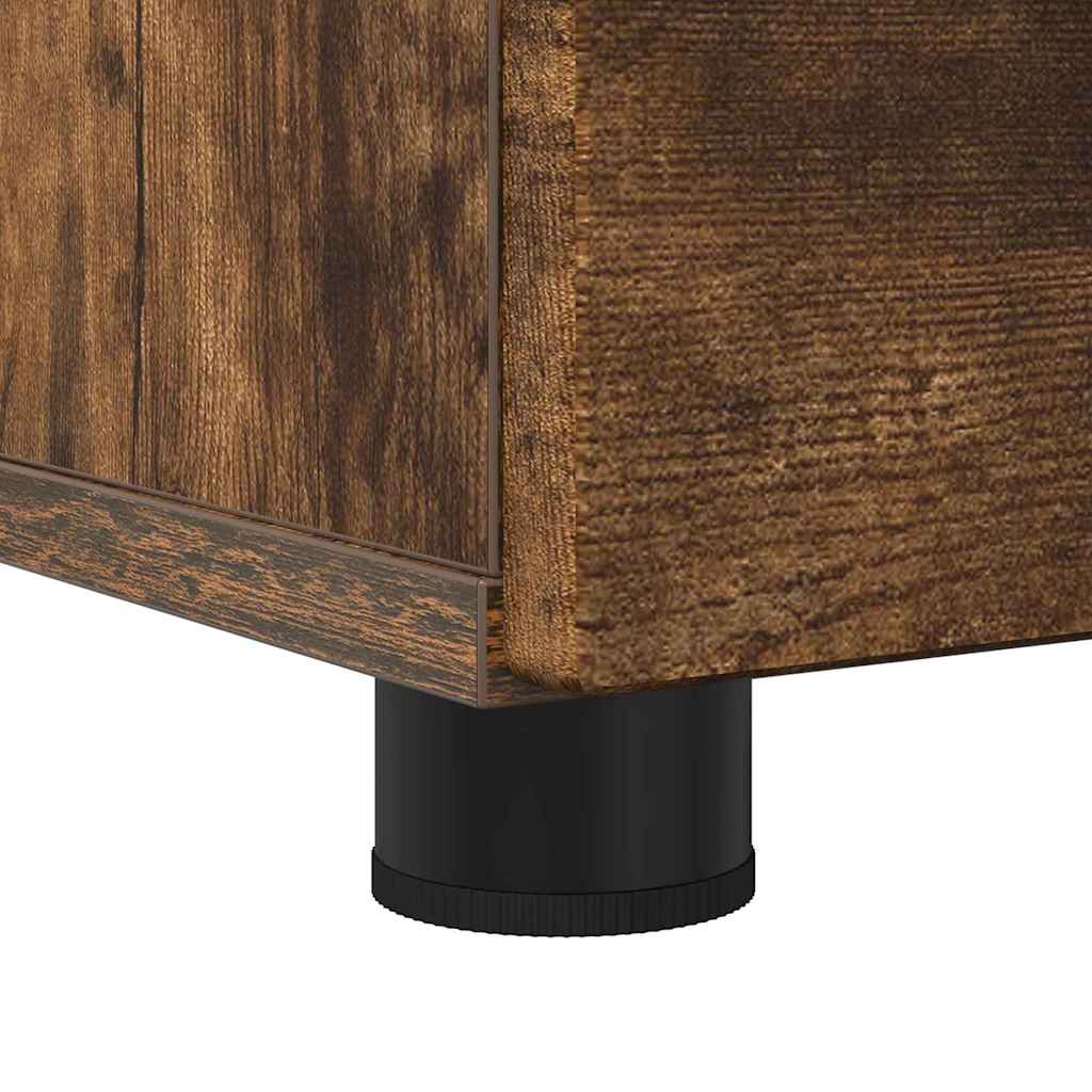 Badezimmer Schrank Räuchereiche 76,5 x 35 x 64 cm Holzwerkstoff