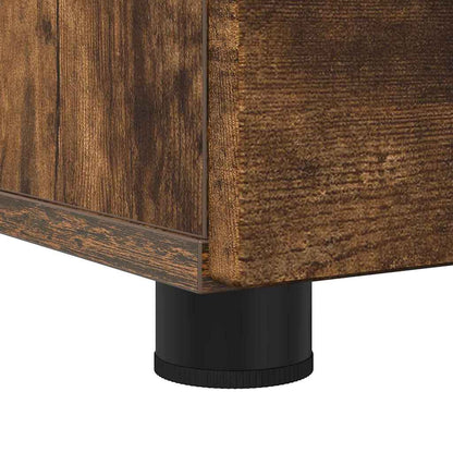 Badezimmer Schrank Räuchereiche 76,5 x 35 x 64 cm Holzwerkstoff