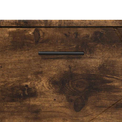 Badezimmer Schrank Räuchereiche 76,5 x 35 x 64 cm Holzwerkstoff