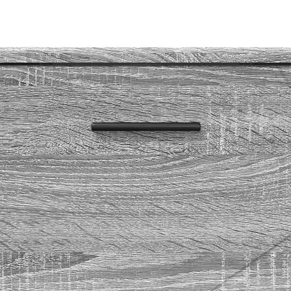 Badezimmer Schrank Grau Sonoma 76,5 x 35 x 64 cm Holzwerkstoff