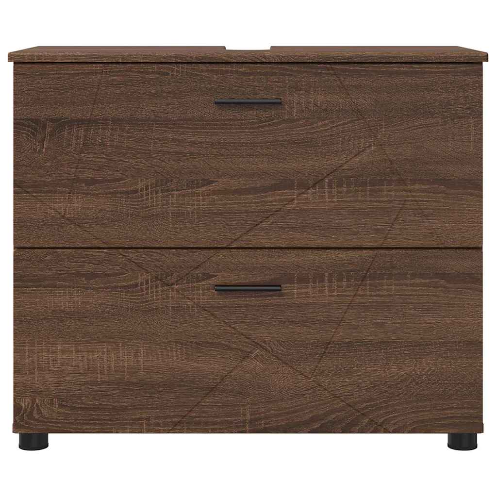 Badezimmer Schrank Braun Eichen-Optik 76,5 x 35 x 64 cm
