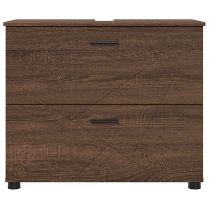 Badezimmer Schrank Braun Eichen-Optik 76,5 x 35 x 64 cm