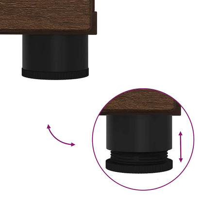 Badezimmer Schrank Braun Eichen-Optik 76,5 x 35 x 64 cm