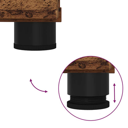 Badezimmer Schrank Altholz 76,5 x 35 x 64 cm Holzwerkstoff