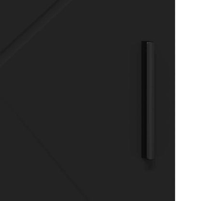 Badezimmer Schrank Schwarz 60 x 35 x 80 cm Holzwerkstoff