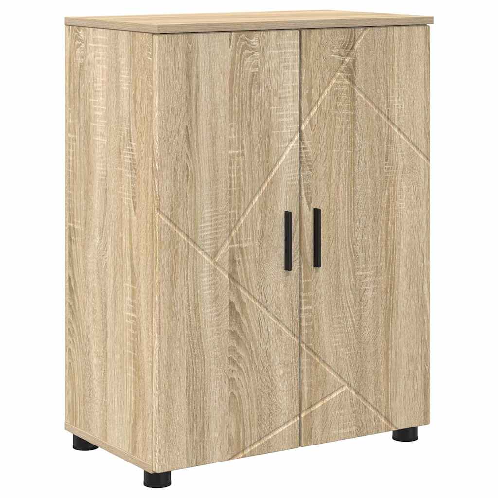 Badezimmer Schrank Sonoma-Eiche 60 x 35 x 80 cm Holzwerkstoff