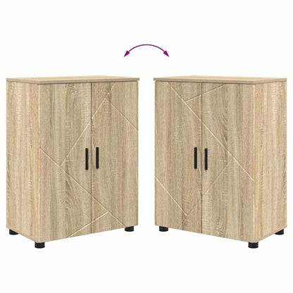 Badezimmer Schrank Sonoma-Eiche 60 x 35 x 80 cm Holzwerkstoff