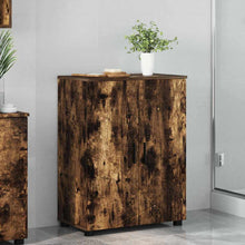 Badezimmer Schrank Räuchereiche 60 x 35 x 80 cm Holzwerkstoff