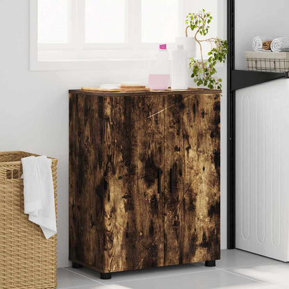 Badezimmer Schrank Räuchereiche 60 x 35 x 80 cm Holzwerkstoff