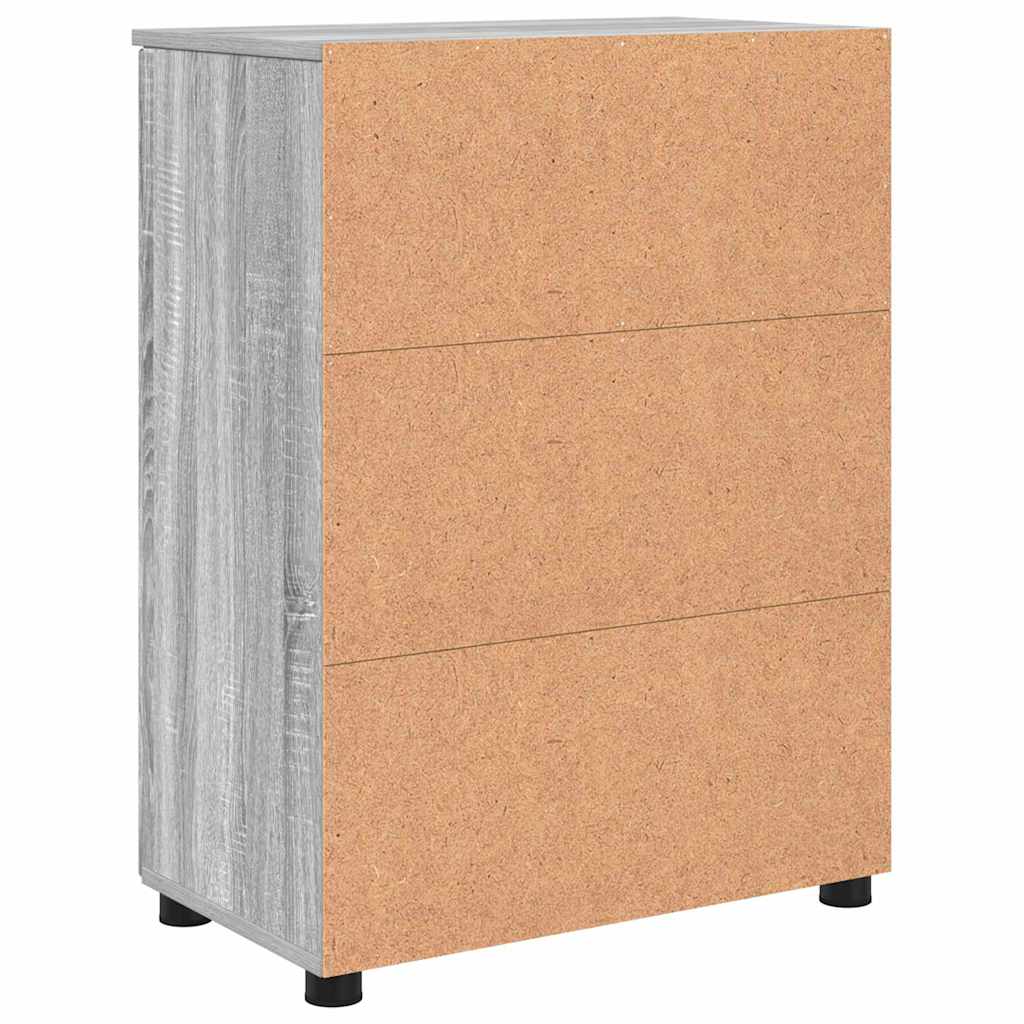 Badezimmer Schrank Grau Sonoma 60 x 35 x 80 cm Holzwerkstoff