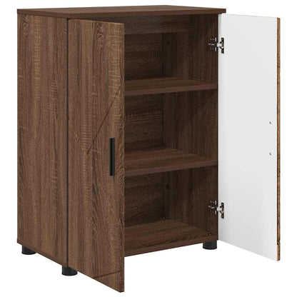 Badezimmer Schrank mit Regal Braun Eichen-Optik 60 x 35 x 80 cm