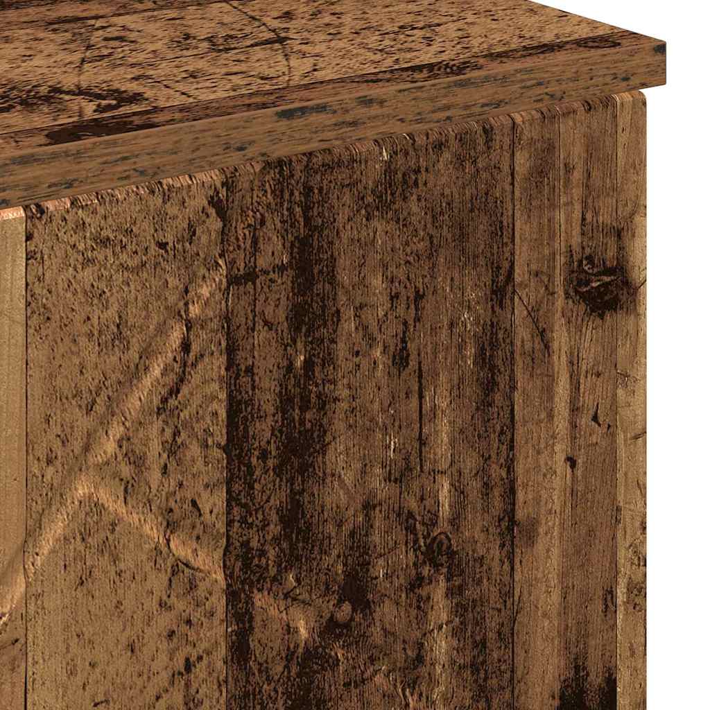 Badezimmer Schrank Altholz 60 x 35 x 80 cm Holzwerkstoff