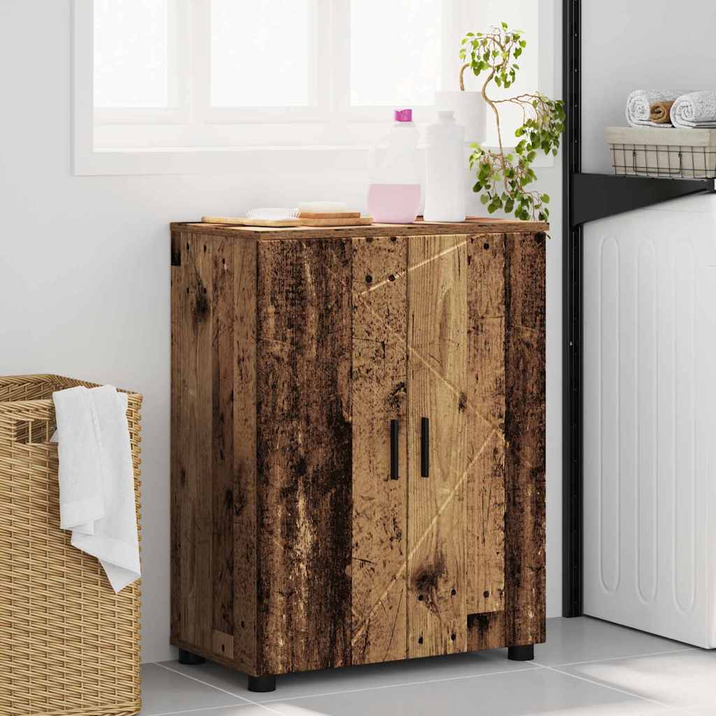 Badezimmer Schrank Altholz 60 x 35 x 80 cm Holzwerkstoff