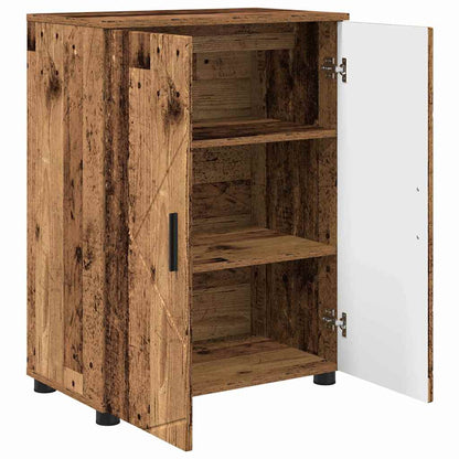 Badezimmer Schrank Altholz 60 x 35 x 80 cm Holzwerkstoff