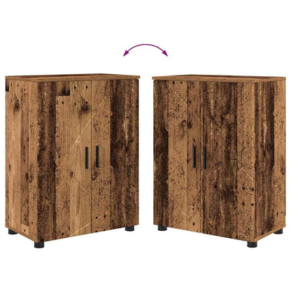 Badezimmer Schrank Altholz 60 x 35 x 80 cm Holzwerkstoff