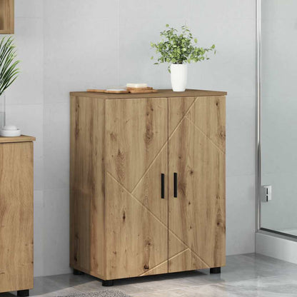 Badezimmer Schrank Artisan-Eiche 60 x 35 x 80 cm Holzwerkstoff