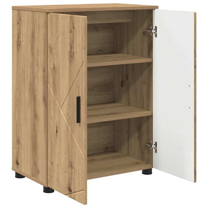 Badezimmer Schrank Artisan-Eiche 60 x 35 x 80 cm Holzwerkstoff