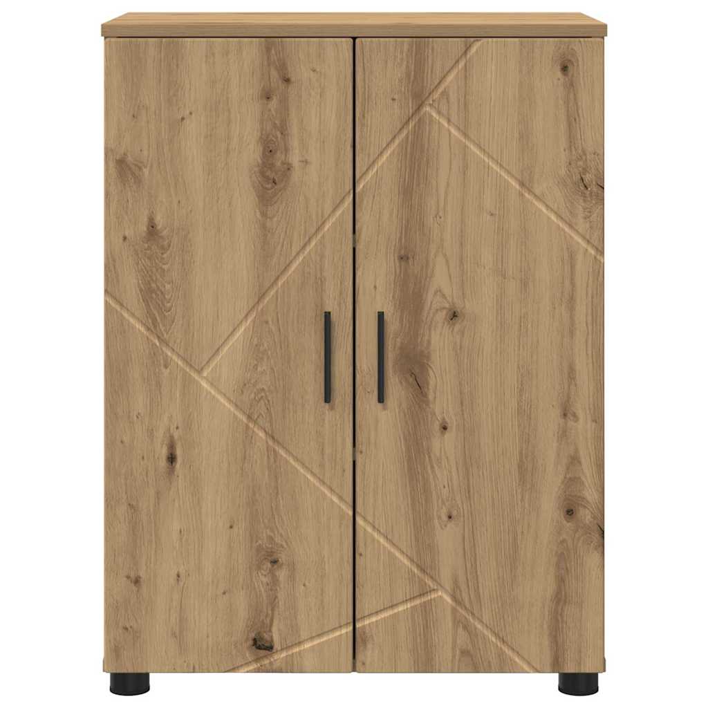 Badezimmer Schrank Artisan-Eiche 60 x 35 x 80 cm Holzwerkstoff