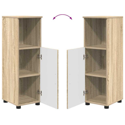 Badezimmer Schrank Sonoma-Eiche 30 x 35 x 95 cm Holzwerkstoff