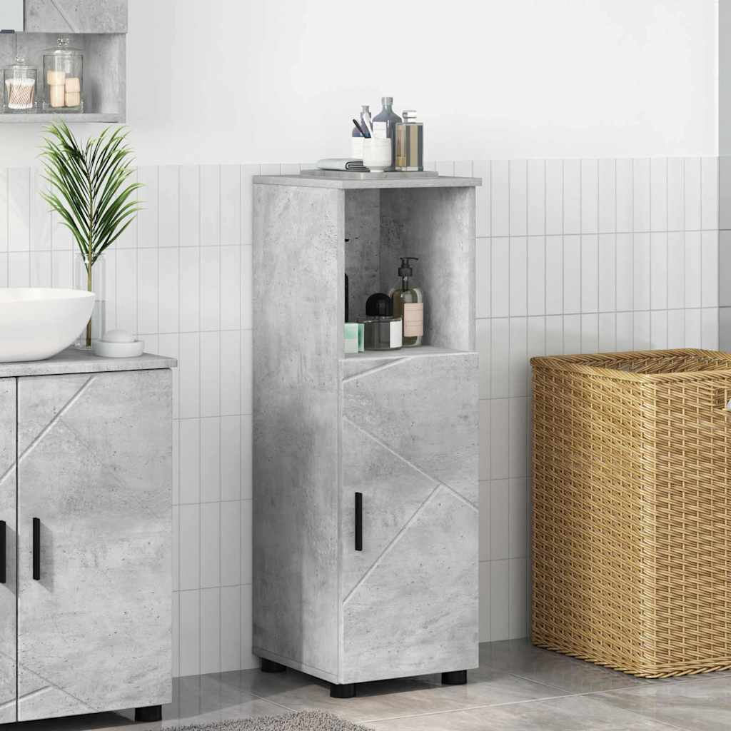 Badezimmer Schrank Betongrau 30 x 35 x 95 cm Holzwerkstoff