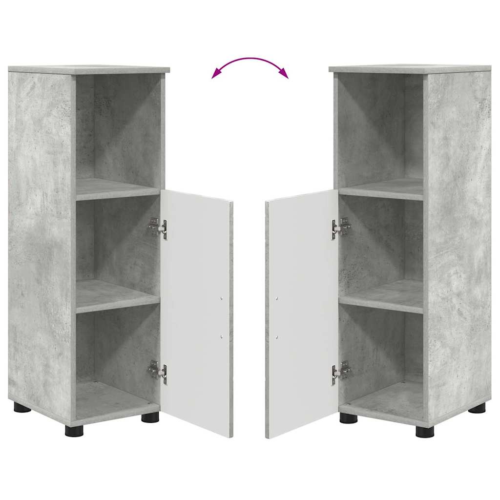 Badezimmer Schrank Betongrau 30 x 35 x 95 cm Holzwerkstoff