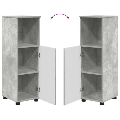 Badezimmer Schrank Betongrau 30 x 35 x 95 cm Holzwerkstoff