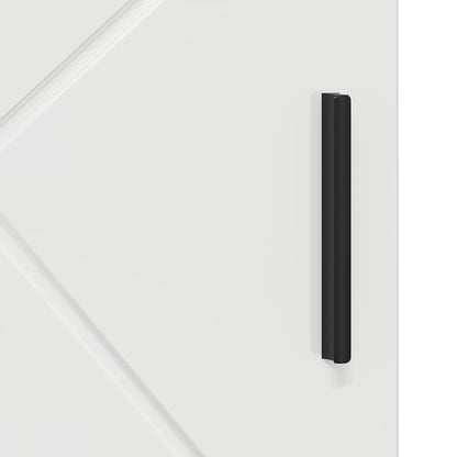 Badezimmer Schrank Hochglanz-Weiß 30 x 35 x 95 cm Holzwerkstoff