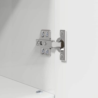 Badezimmer Schrank Hochglanz-Weiß 30 x 35 x 95 cm Holzwerkstoff