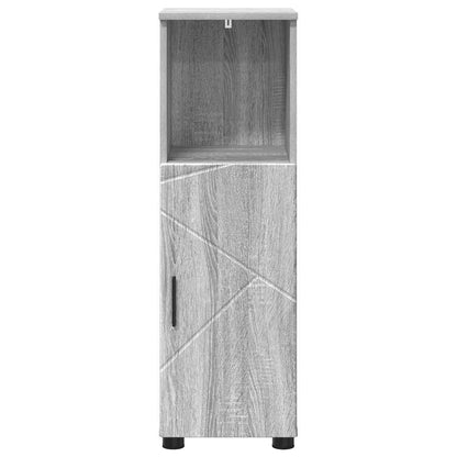Badezimmer Schrank Grau Sonoma 30 x 35 x 95 cm Holzwerkstoff
