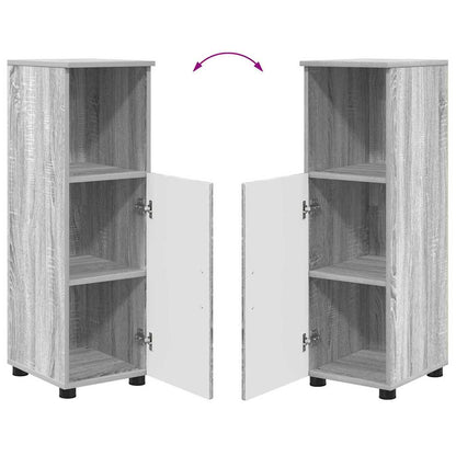 Badezimmer Schrank Grau Sonoma 30 x 35 x 95 cm Holzwerkstoff