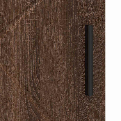 Badezimmer Schrank mit Regal Braun Eichen-Optik 30 x 35 x 95 cm