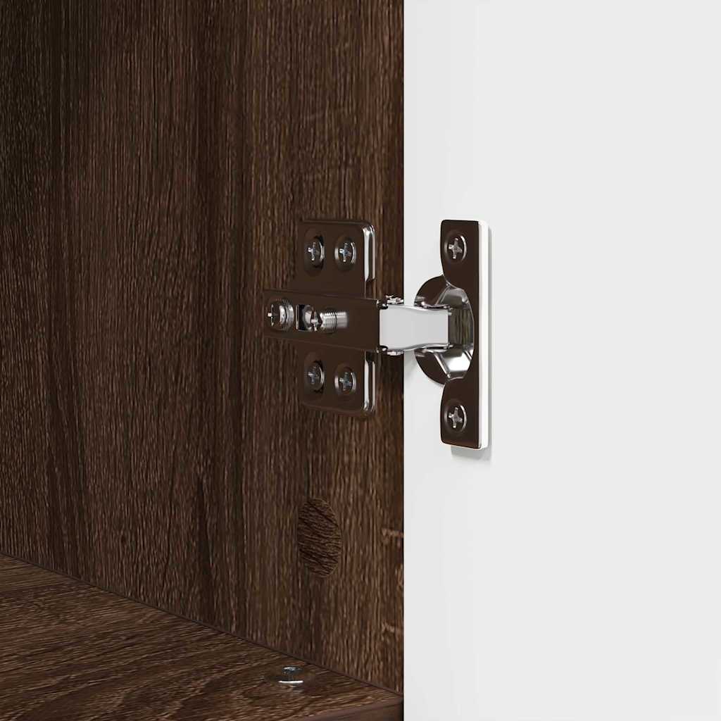 Badezimmer Schrank mit Regal Braun Eichen-Optik 30 x 35 x 95 cm