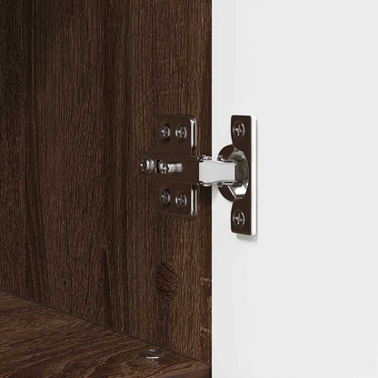 Badezimmer Schrank mit Regal Braun Eichen-Optik 30 x 35 x 95 cm