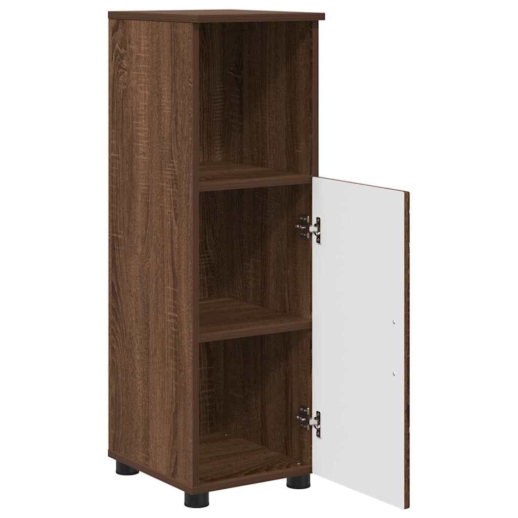 Badezimmer Schrank mit Regal Braun Eichen-Optik 30 x 35 x 95 cm