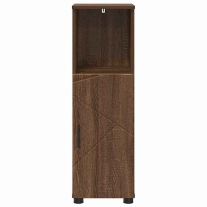 Badezimmer Schrank mit Regal Braun Eichen-Optik 30 x 35 x 95 cm