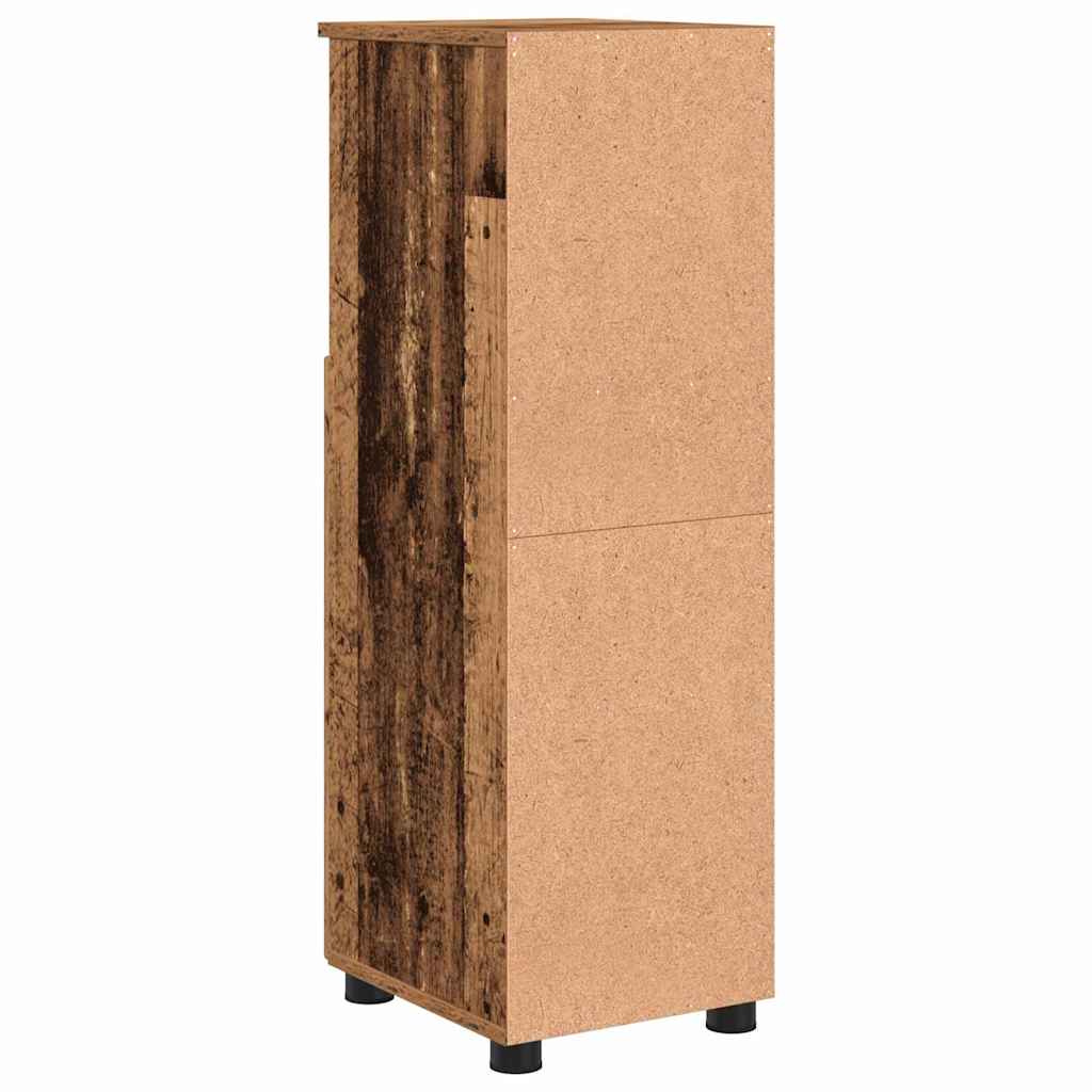 Badezimmer Schrank Altholz 30 x 35 x 95 cm Holzwerkstoff