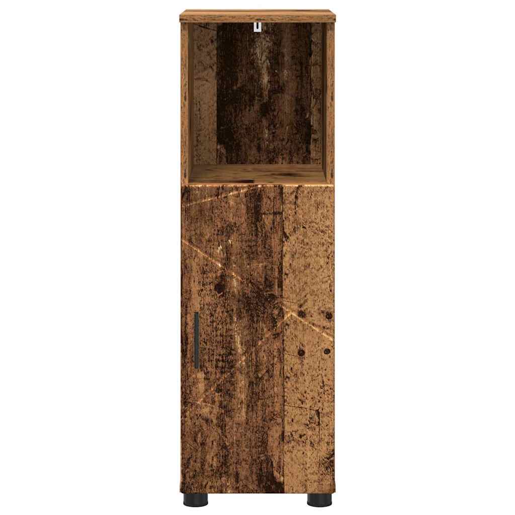 Badezimmer Schrank Altholz 30 x 35 x 95 cm Holzwerkstoff