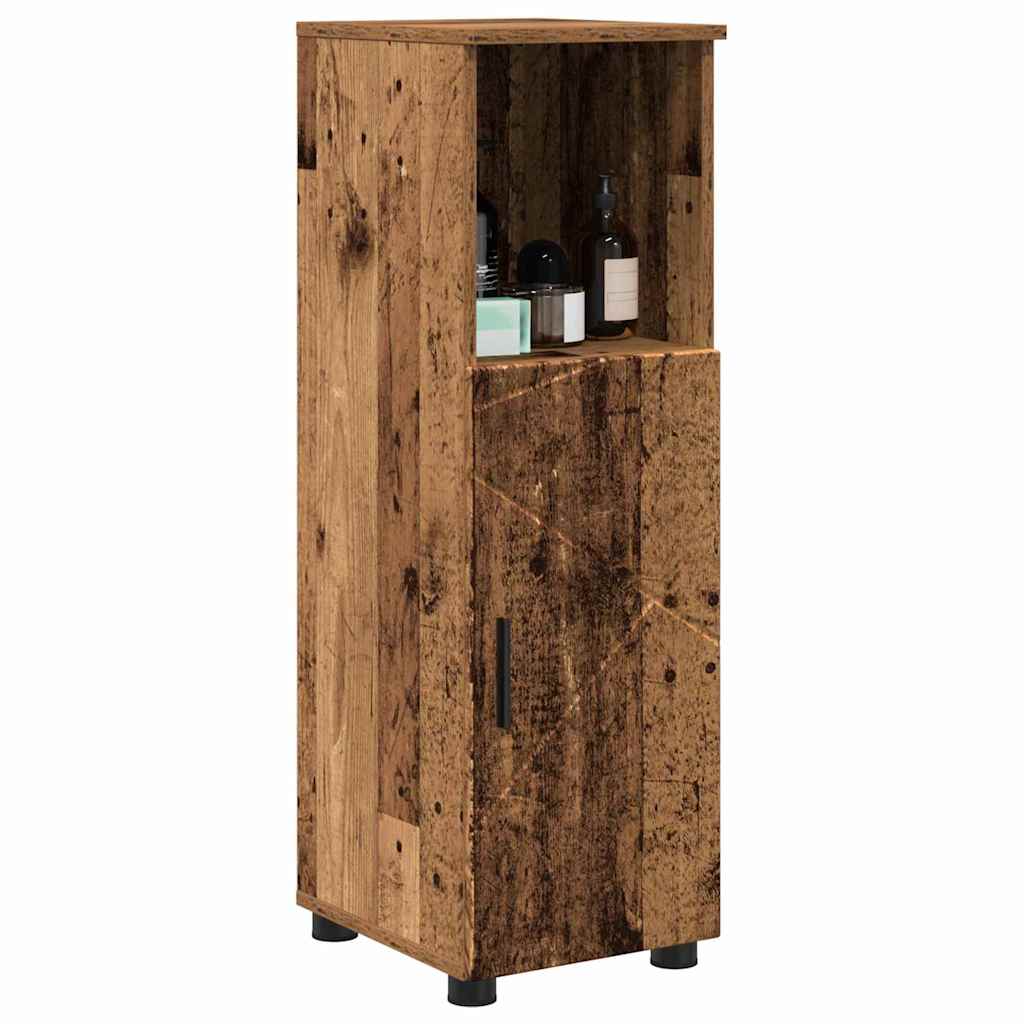 Badezimmer Schrank Altholz 30 x 35 x 95 cm Holzwerkstoff