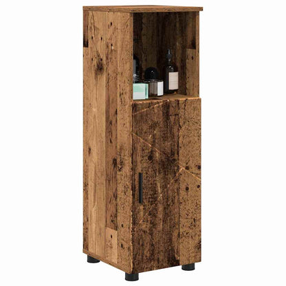 Badezimmer Schrank Altholz 30 x 35 x 95 cm Holzwerkstoff